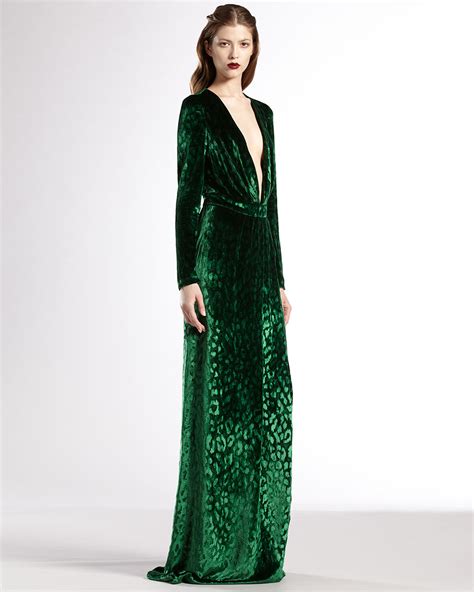 gucci green velvet wrap dress|Gucci Wrap Dresses for Women .